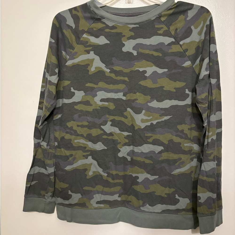 Cat and Jack camo long sleeve tee